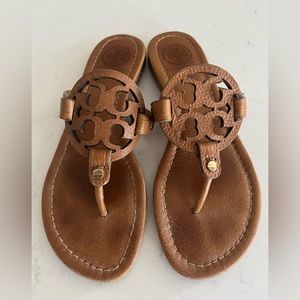 Tory Burch Miller sandals, tan, size 7